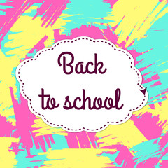 Back to school colorful background