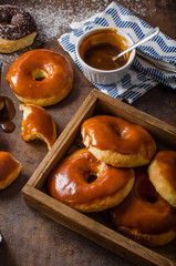 Homemade donuts two kinds