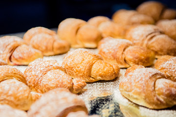 Baking croissant cookies