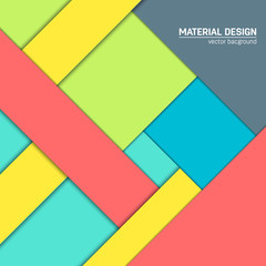 Vector material design background. Abstract creative concept layout template. For web and mobile app, paper art illustration design. style blank, poster, booklet. Motion wallpaper element. Flat ui