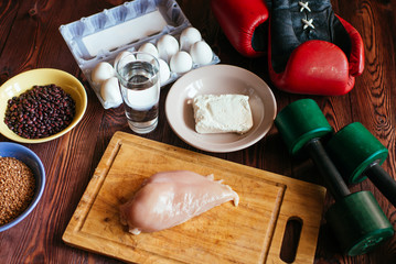 proper diet, water, exercise. The protein and carbohydrates in natural products. The secret of...