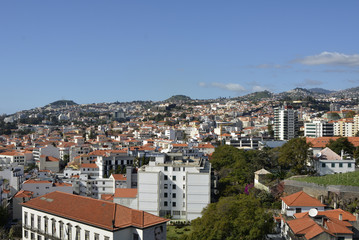 Fototapeta na wymiar View over Funchal, Madeira, Portugal