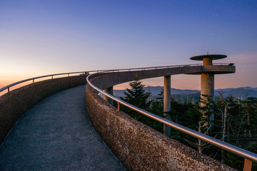 Clingman's Dome in the Great Smoky Mountains National Park, USA.
