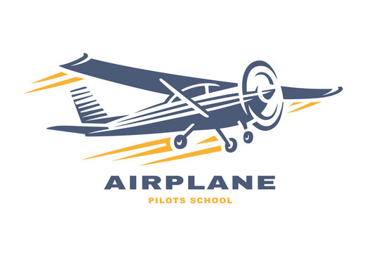 Airplane Club Vector illustration Logo