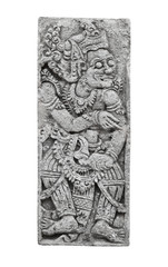 Stone tablet with the image of the deity. Indonesia, Bali
