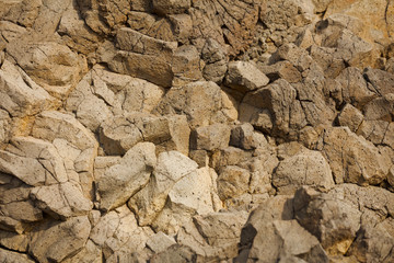 Fototapeta premium Surface of rocks on the coast of Bali island