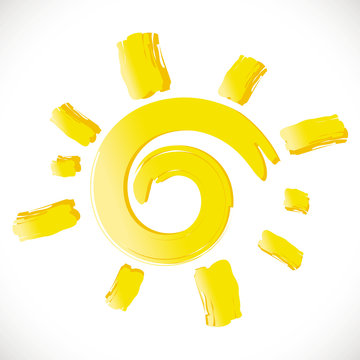 soleil jaune été symbole chaleur