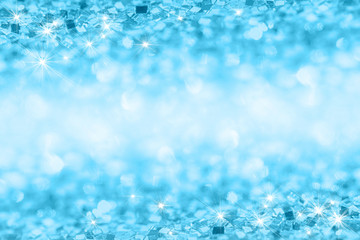 Abstract glitter blue background