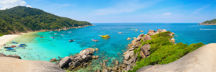 Beautiful Tropical Beach of the Similan Islands in Thailand