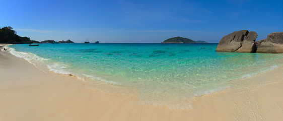 Beautiful Tropical Beach in the Similan Islands of Thailand, Sou