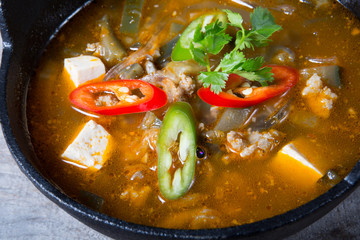 Asian soup with tofu