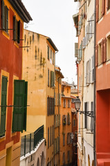 Fototapeta na wymiar old street of Nice