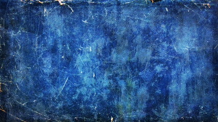 Abstract Background Blue Scratched Wall