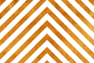 Golden stripes background, chevron.
