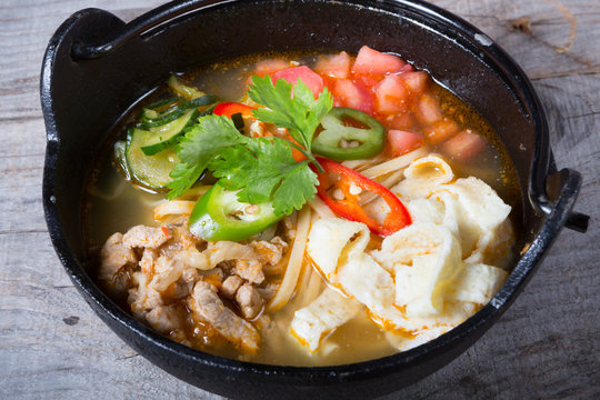 Spicy korean soup