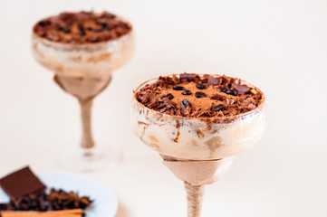 tiramisu in a glass
