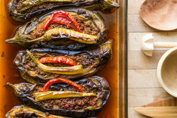 Karniyarik / Turkish Traditional food.