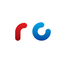 rc logo initial blue and red
