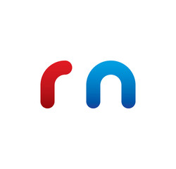 rn logo initial blue and red