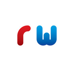 rw logo initial blue and red