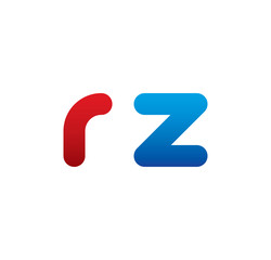 rz logo initial blue and red