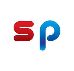 sp logo initial blue and red