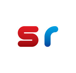 sr logo initial blue and red