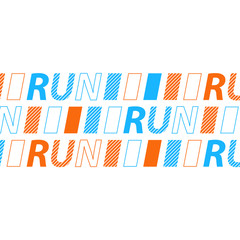 Running event identity, marathon competition background, triathlon contest, sport activities, banner template