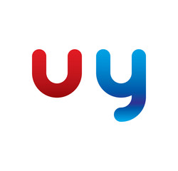 uy logo initial blue and red