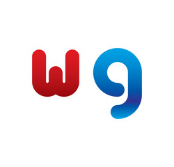 wg logo initial blue and red