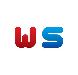 ws logo initial blue and red