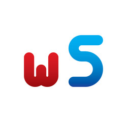 w5 logo initial blue and red