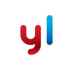 yl logo initial blue and red