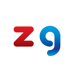 zg logo initial blue and red