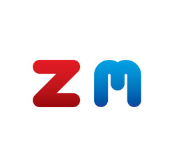 zm logo initial blue and red