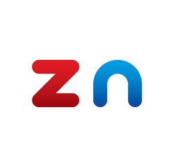 zn logo initial blue and red