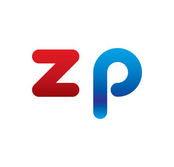 zp logo initial blue and red