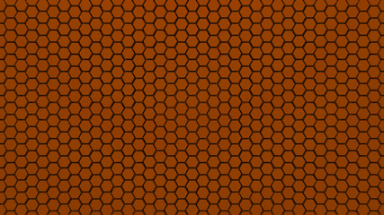 Orange Hexagonal abstract 3d background