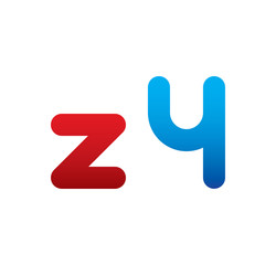 z4 logo initial blue and red