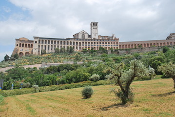 Fototapeta na wymiar Convento e Basilica ad Assisi