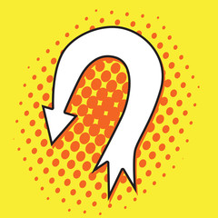 Pop art arrow
