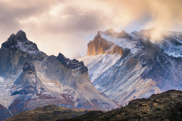 Snow covered mountains, chile