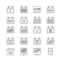 Calendar Icon Set