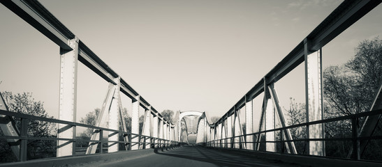 Fototapeta na wymiar Steel bridge.