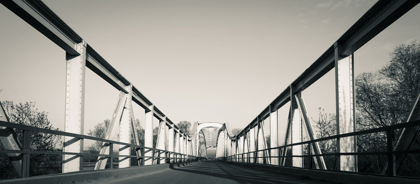 Fototapeta Steel bridge.