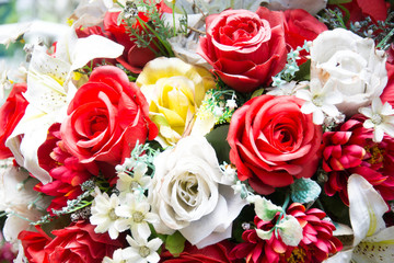 Flowers background, Vintage color