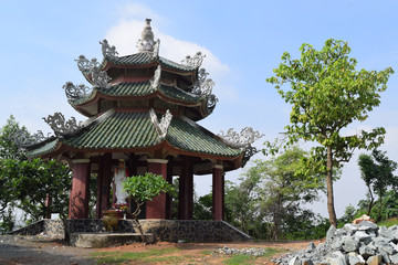 Fototapeta na wymiar Chau Thoi temple in Binh Duong province, Vietnam