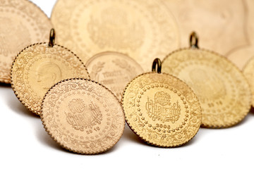Gold Coins with Space for your Text