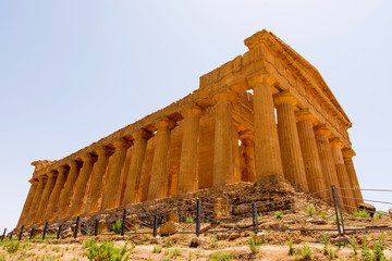 Valley of Temples, Agrigento Sicily in Italy.