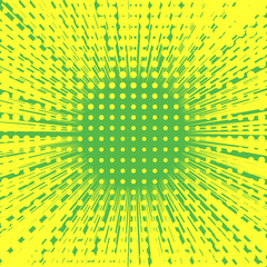 Abstract Creative concept vector comics pop art style blank layout template with clouds beams and isolated dots pattern on background. For Web and Mobile Applications, illustration template design